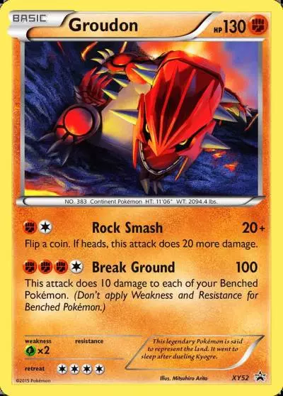 Groudon XY52/211 XY Black Star Promos Pokemon card