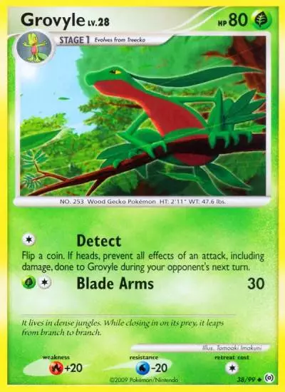Grovyle 38/99 Arceus Pokemon card