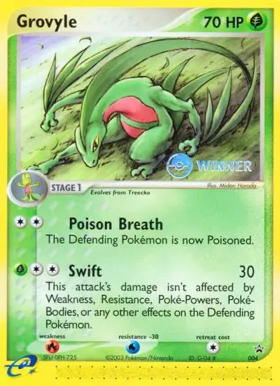 Grovyle 4/40 Nintendo Black Star Promos Pokemon card