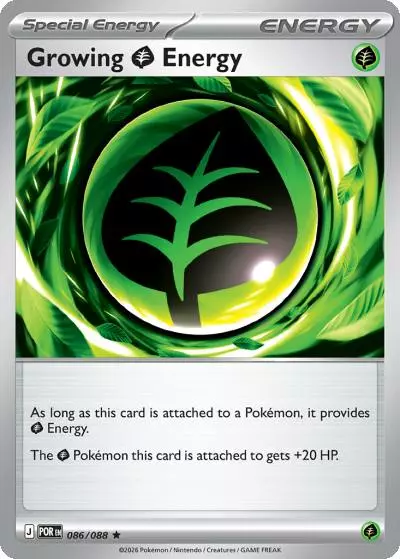 Growing Grass Energy 86/88 Perfect Order Pokemon card