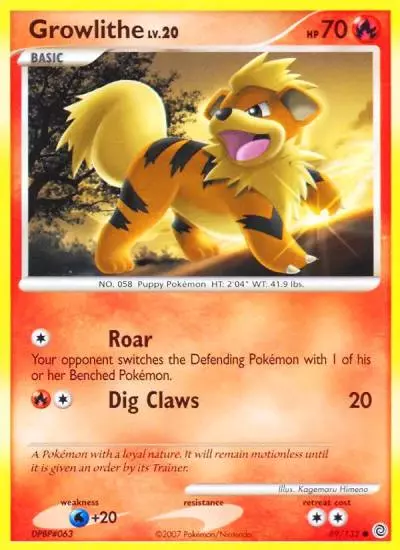 Growlithe 89/132 Secret Wonders Pokemon card