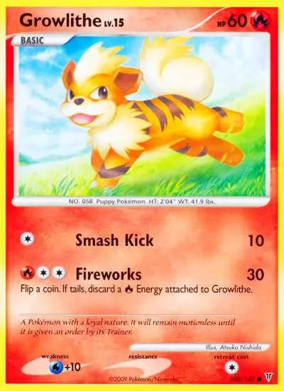 Growlithe 108/147 Supreme Victors Pokemon card