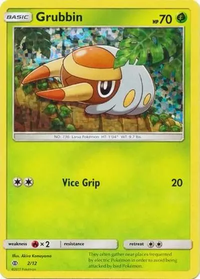 Grubbin 2/12 McDonald's Collection 2017 Pokemon card