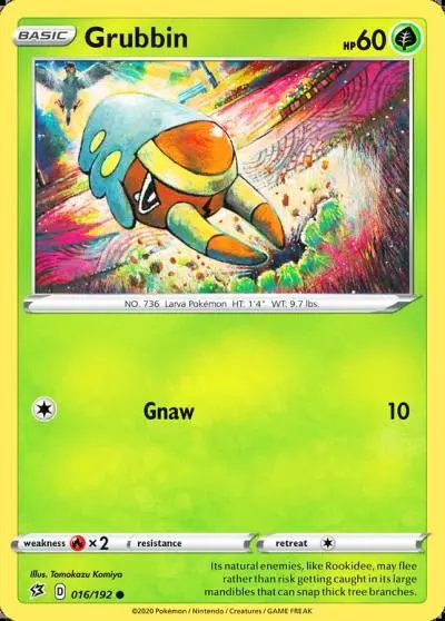 Grubbin 16/192 Rebel Clash Pokemon card