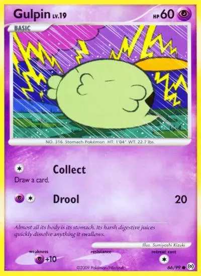 Gulpin 66/99 Arceus Pokemon card