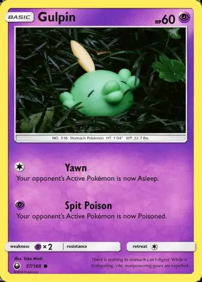Gulpin 57/168 Celestial Storm Pokemon card