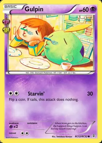 Gulpin RC12/83 Generations Pokemon card