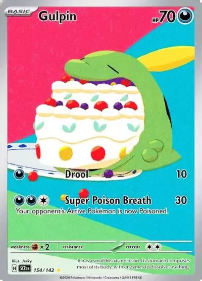 Gulpin 154/142 Stellar Crown Pokemon card