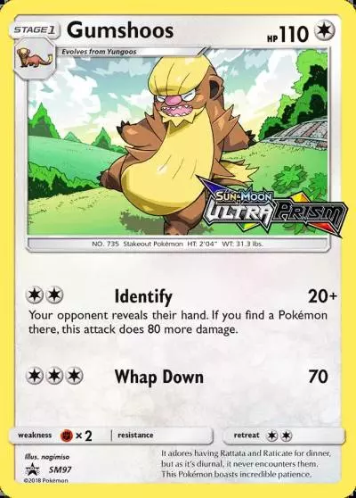 Gumshoos SM97/248 SM Black Star Promos Pokemon card