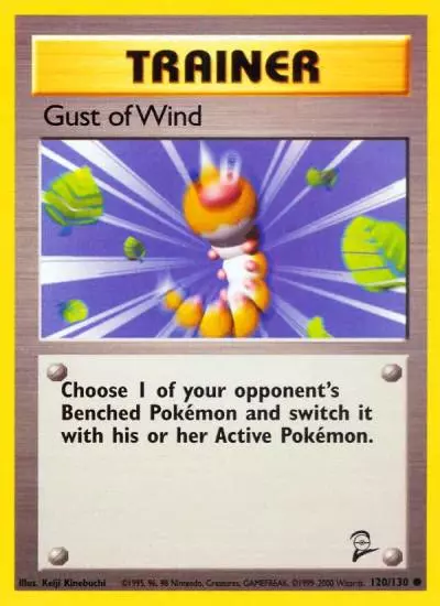 Gust of Wind 120/130 Base Set 2 Pokemon card