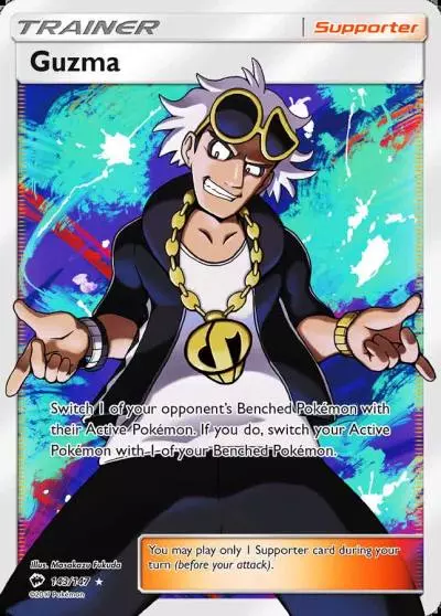 Guzma 143/147 Burning Shadows Pokemon card