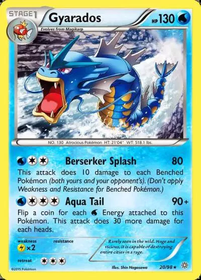 Gyarados 20/98 Ancient Origins Pokemon card