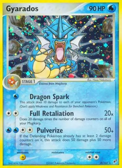 Gyarados 8/107 Deoxys Pokemon card