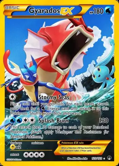 Gyarados-EX 123/122 BREAKpoint Pokemon card