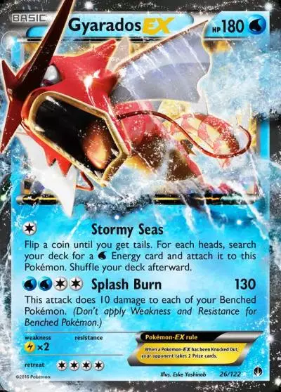 Gyarados-EX 26/122 BREAKpoint Pokemon card