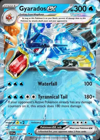 Gyarados ex 45/198 Scarlet & Violet Pokemon card