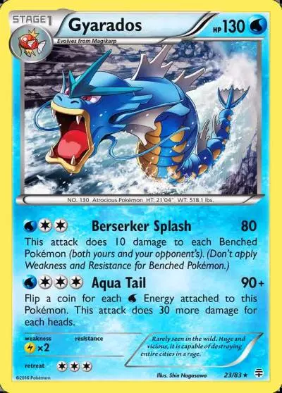 Gyarados 23/83 Generations Pokemon card