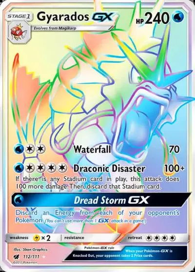 Gyarados-GX 112/111 Crimson Invasion Pokemon card