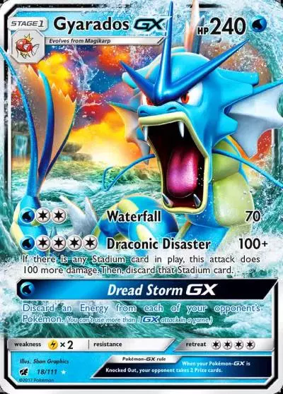 Gyarados-GX 18/111 Crimson Invasion Pokemon card