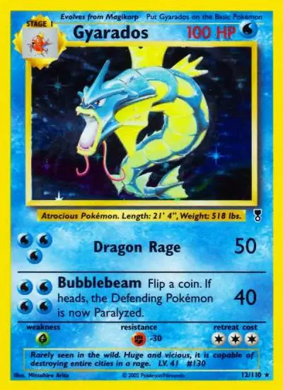 Gyarados 12/110 Legendary Collection Pokemon card
