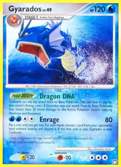 Gyarados 26/123 Mysterious Treasures Pokemon card