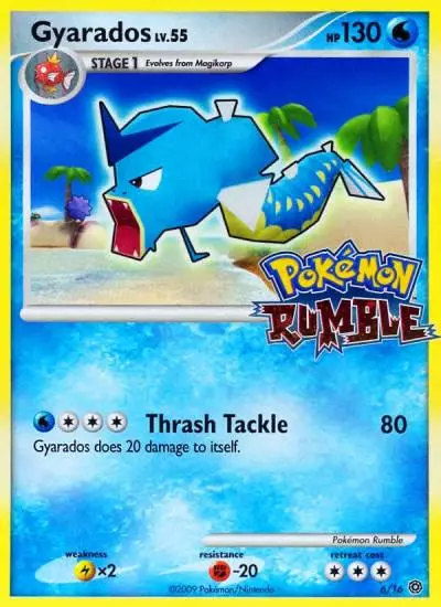 Gyarados 6/16 Pokémon Rumble Pokemon card