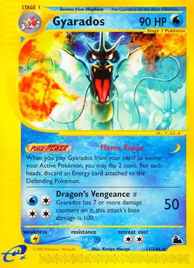Gyarados 11/144 Skyridge Pokemon card