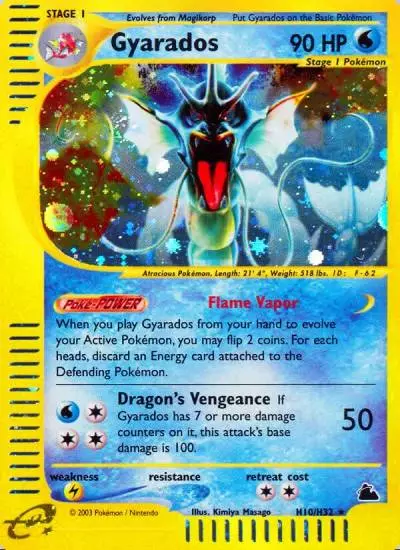 Gyarados H10/144 Skyridge Pokemon card