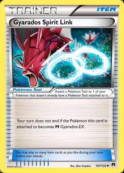 Gyarados Spirit Link 101/122 BREAKpoint Pokemon card