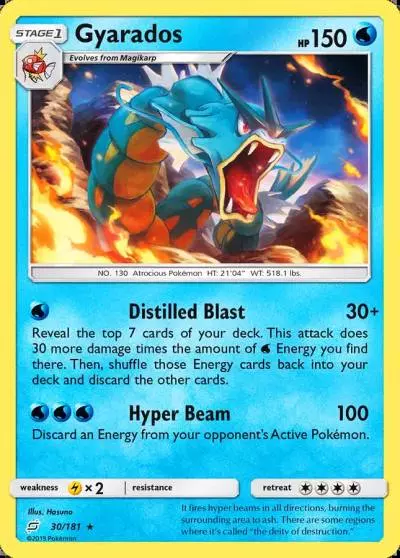 Gyarados 30/181 Team Up Pokemon card
