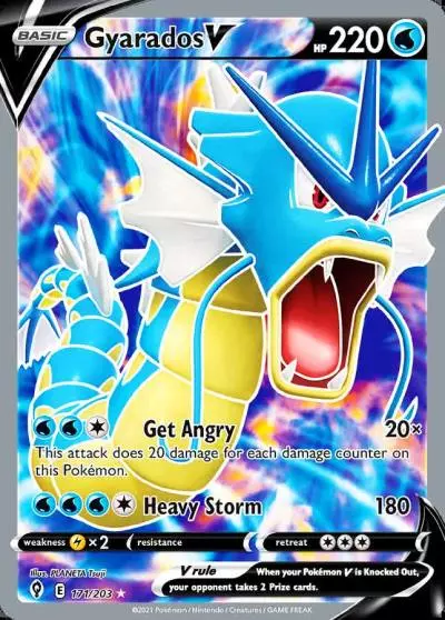 Gyarados V 171/203 Evolving Skies Pokemon card