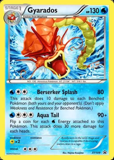 Gyarados XY109/211 XY Black Star Promos Pokemon card