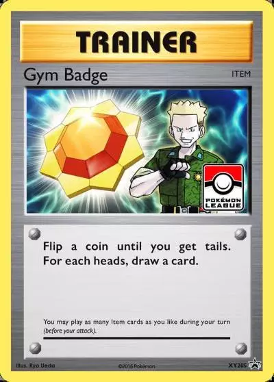 Gym Badge XY205/211 XY Black Star Promos Pokemon card