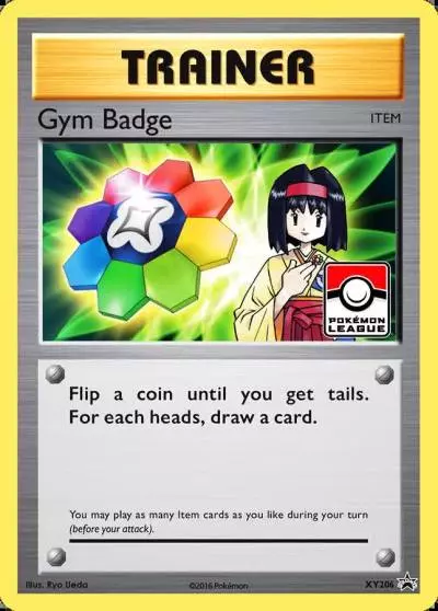Gym Badge XY206/211 XY Black Star Promos Pokemon card