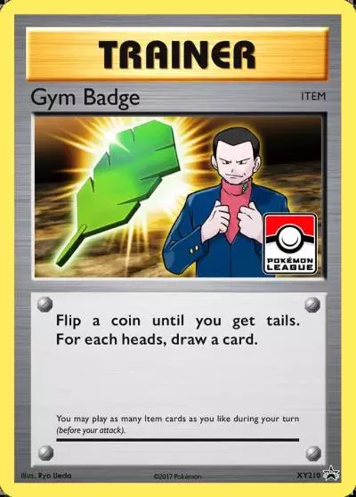 Gym Badge XY210/211 XY Black Star Promos Pokemon card