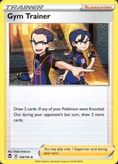Gym Trainer 158/195 Silver Tempest Pokemon card