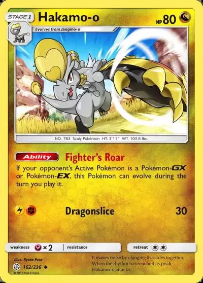 Hakamo-o 162/236 Cosmic Eclipse Pokemon card