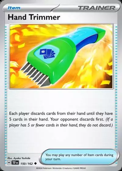 Hand Trimmer 150/162 Temporal Forces Pokemon card