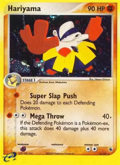 Hariyama 8/109 Ruby & Sapphire Pokemon card