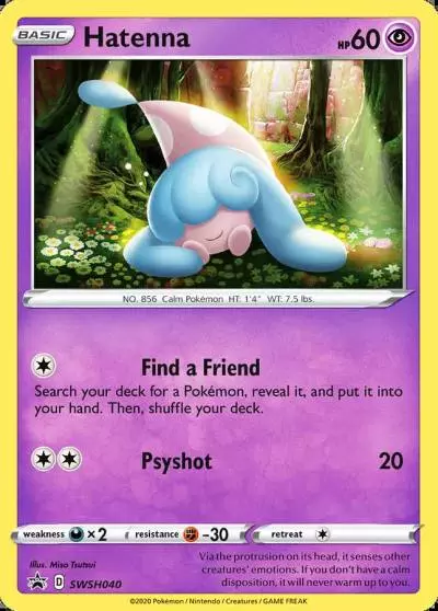 Hatenna SWSH040/307 SWSH Black Star Promos Pokemon card