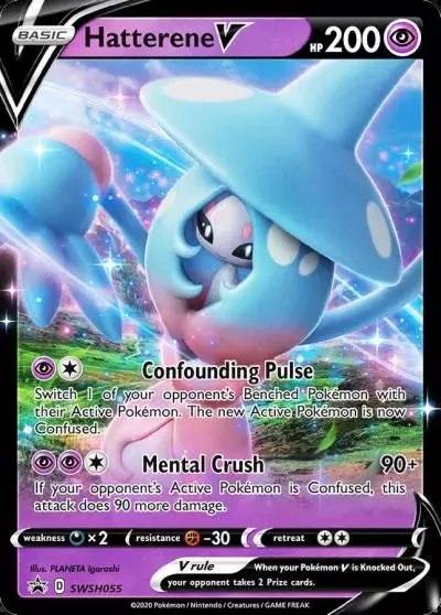 Hatterene V SWSH055/307 SWSH Black Star Promos Pokemon card