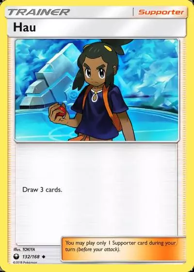 Hau 132/168 Celestial Storm Pokemon card