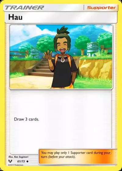Hau 61/73 Shining Legends Pokemon card