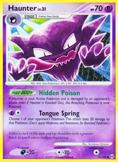 Haunter 41/99 Arceus Pokemon card
