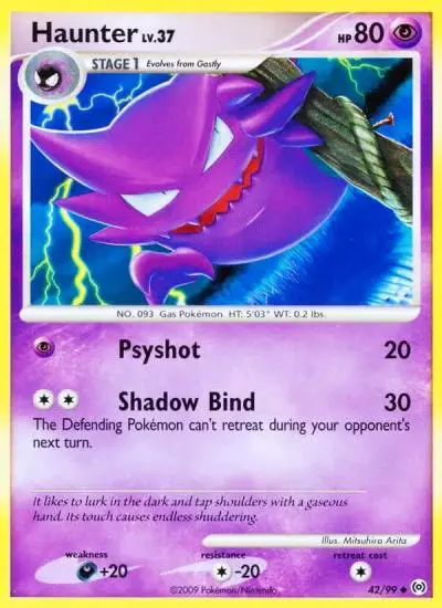 Haunter 42/99 Arceus Pokemon card