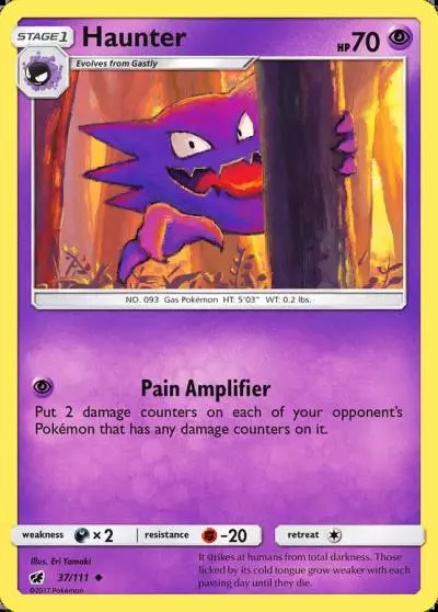 Haunter 37/111 Crimson Invasion Pokemon card