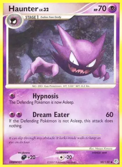 Haunter 50/130 Diamond & Pearl Pokemon card