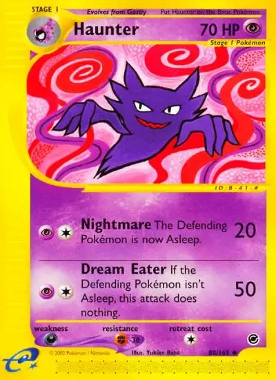 Haunter 80/165 Expedition Base Set Pokemon card