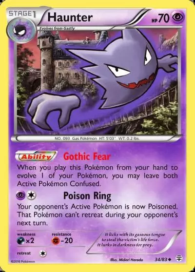 Haunter 34/83 Generations Pokemon card