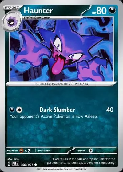 Haunter 56/91 Paldean Fates Pokemon card